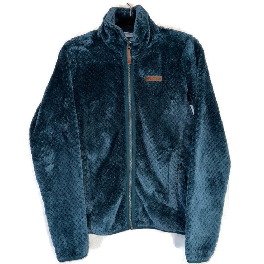 Columbia Sportswear Women's S Fire Side II Sherpa Full Zip Fleece Jacket Green